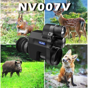 PARD NV007V Night Vision Clip บนกล้องล่าสัตว์ตาเดียวออปติกสำหรับแอป WIFI กลางแจ้ง